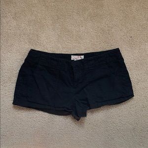 Black short shorts